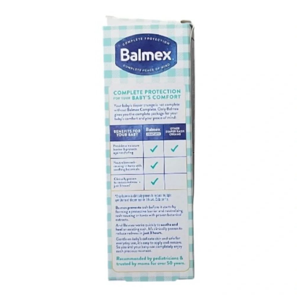 💖5 for $25💖 Balmex Zinc Oxide Diaper Rash Cream 4oz – NIB Sealed